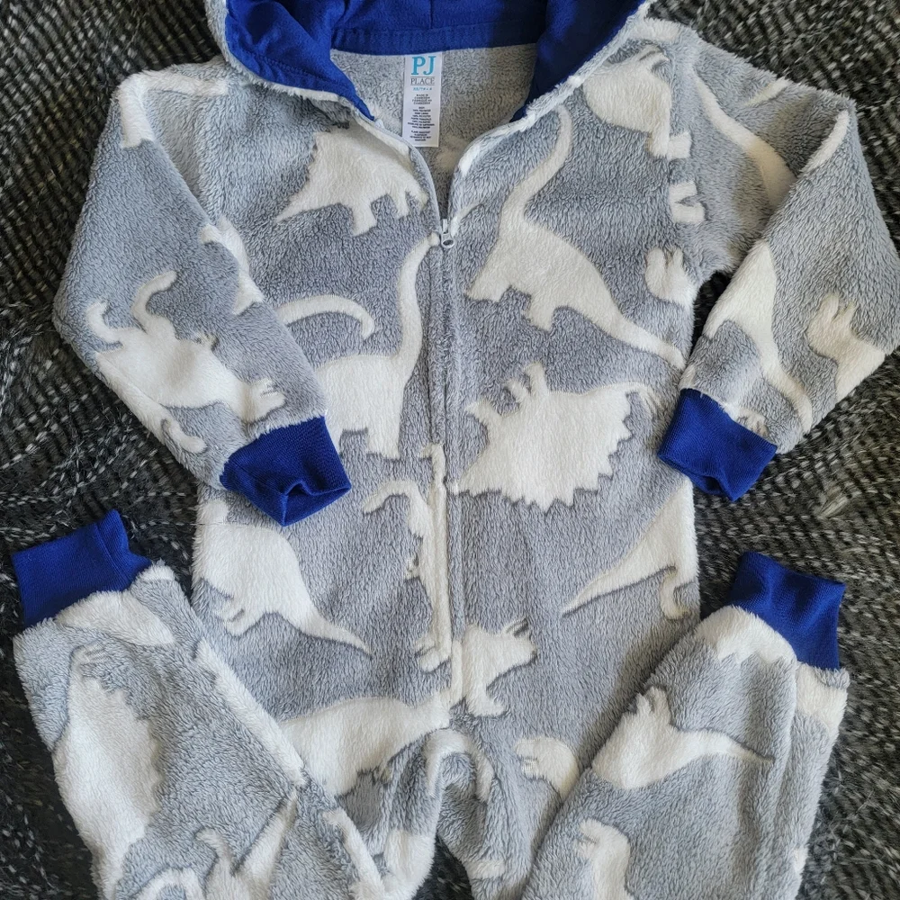 Dinosaurs Print 🍂Onesie Long Sleeve Fleece